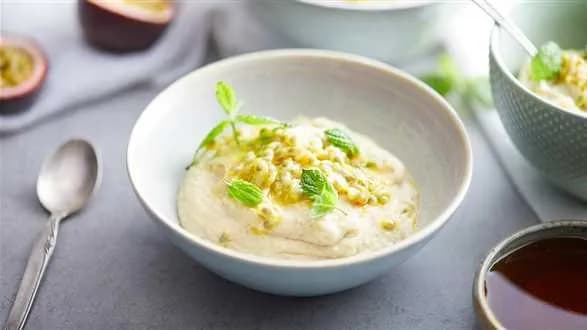 Wegański budyń z marakują