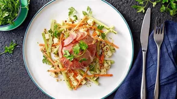 Zapiekane kotleciki z serem i szynką szwarcwaldzką