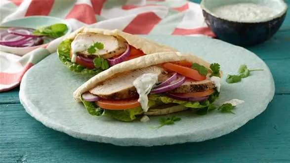 Gyros z kurczaka w picie