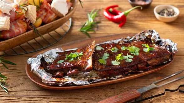 Wolno grillowane żeberka BBQ