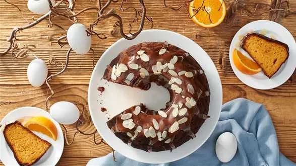 Babka serowa z pomarańczami