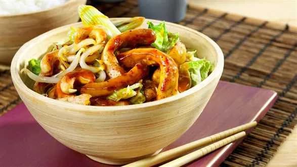 Wieprzowina z kapustą po chińsku