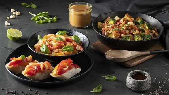 Szybki stir fry z krewetkami