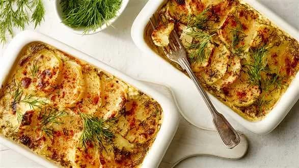 Cassolette z łososiem i ziemniakami