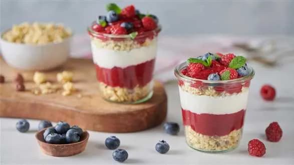 Lekki deser wiśniowy