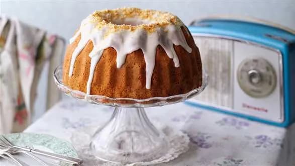 Babka orzechowa z polewą rumową