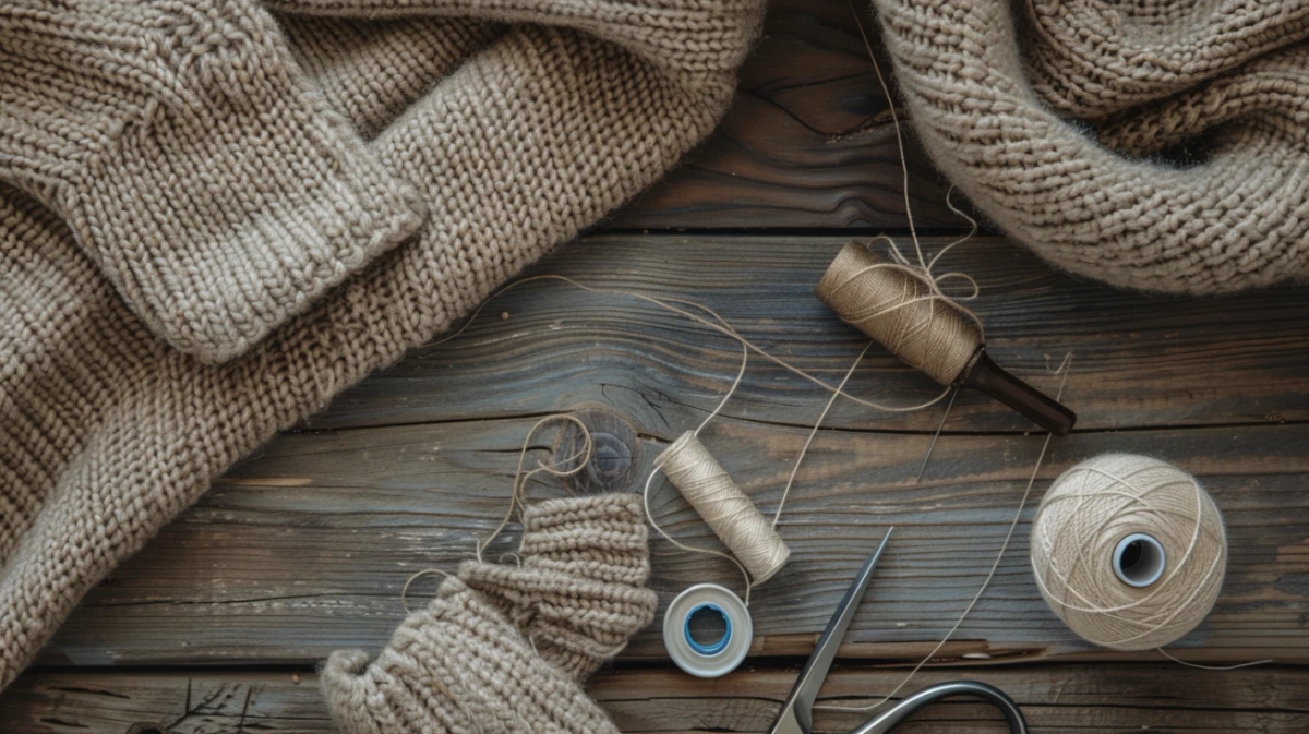 Jak zaszyć dziurę w bluzce, ta aby nie było nic widać?