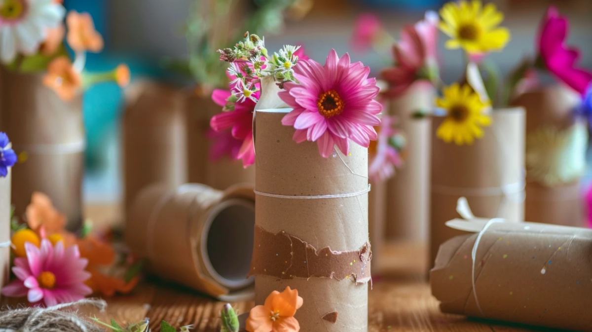 Twórcze dekoracje z rolek po papierze toaletowym: DIY krok po kroku